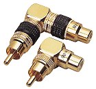 Acoustic Research Pro HT 417 - Audio adapter - RCA (M) - RCA (F) - gold