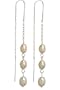 New Freshwater Pearl Chain Drop Earrings in Sterling Silver - Gems Couture