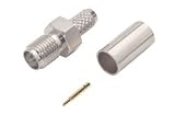 Coaxial Connector, Reverse Polarized SMA Crimp Jack for RG174/188/316