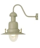 Outdoor Living : Lait / Beige Enamel Fishing Lamp Garden Outside Light