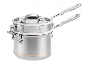 All Clad Copper Core Porcelain Double Boiler Insert by All-Clad