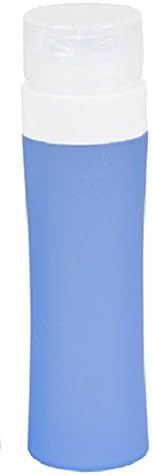 CONXIN Leak Proof Travel Bottles - Refillable TSA Approved Silicone Containers For Liquids - BPA Free - For Shampoo, Conditioner, Soap, Lotion, Sunblock (Blue,3oz)