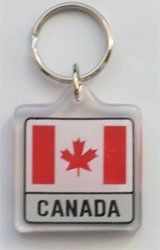 Canada - Country Lucite Key Rings