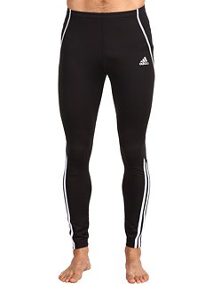 adidas Men's RESPONSE Drei Streifen Long Tight (Black, White, Light Onix, Small)