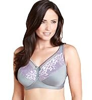 Non-Wired Maximum Support Paradise Embroidered Non-Padded Bra DD-G Bra