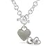 Engravable Tiffany Inspired Sterling Silver Heart Tag Necklace and Earring Set