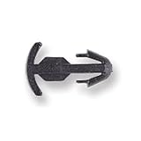 Push Lock Fastener, 8mm, Plastic, 24pk