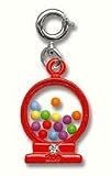 CHARM IT! Yummy Red Floating Candy Gumball Machine Charm with Crystal Accents ~ Gumballs Really Move!!