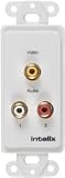 INTELIX AVO-V1A2-WP COMPOSITE VIDEO/STEREO AUDIO WALLPLATE