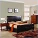 Modus Milano Genuine Leather Upholstered Modern Platform Bed in Chocolate In California King Size