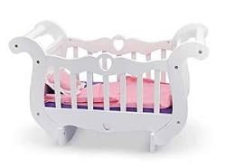 MELISSA & DOUG DELUXE WOODEN DOLL FURNITURE - CRIB