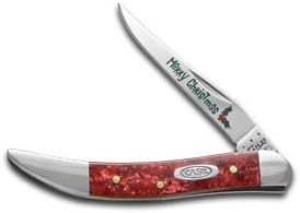 Case XX Knife 52407 RED Sparkle Christmas KiriniteTMTiny Toothpick