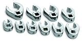 10 Piece 3/8 Drive SAE Flare Nut Crowfoot Wrench Set