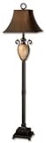 Uttermost Edgarton with Bell Chocolate Shade Floor Lamp