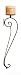 Candleholders - Long Scroll Design Wall Candleholders with Rust Brown Finish (Pair) From CBK Home