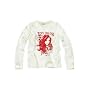 Tom Tailor Pullover Sweatshirt mit Print wei� TOM TAILOR