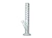 SAND GLAS BONG SANDESTRAHLTE BONG 46CM HOCH - Ø 50MM 18.8MM CHILLUM - EISBONG - INKL. SIEBCHEN UND FEUERZEUG