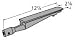 MBP 29351 Universal Cast Iron Burner for MCM, Brinkmann, Kenmore, Charmglow, Grill Zone, Nexgrill, and Other Grills