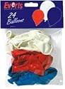 Balloons 10" Red/ White / Blue mix pk24