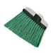 Carlisle 3686709 Duo-Sweep Medium Duty Flagged Angle Broom Head, Polypropylene Bristle, 8" Overall Length x 12" Width, Green