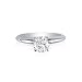 Inexpensive Engagement Rings: 1/2ct 18k White Gold Diamond Engagement Ring, H/I Color, SI3 Clarity