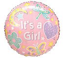 It's a Girl Baby Shower Balloons