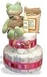 Kara Nessian Organic Baby Ben 2-Tier Froggie Diaper Cake or Centerpiece - 3 colors