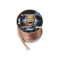 Oehlbach Lautsprecherkabel 2x2,50mm² transparent 30m Spool