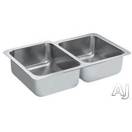 Moen Stainless Steel Undermount Double Bowl Kitchen Sink 22359 by Moen