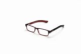Optx 20/20 Fashionable Reading Glasses, Black/Red