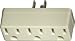 LEVITON MFG L01-00697-00I BAKELITE PLUG-IN OUTLET ADAPTOR - IVORY CD