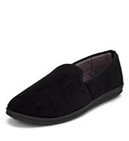 Slip-On Corduroy Slippers