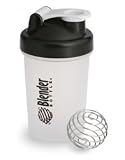 Sundesa Blender Bottle + Ball Protein Shaker 20oz BLACK