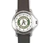 Oakland Athletics MLB Leather Watch