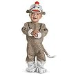 Adorable Sock Monkey Infant / Toddler Costume with Headpiece Adorable Sock Monkey Infant / Toddler Costume with Headpiece