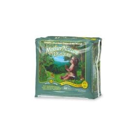 Mother Nature Diapers Jumbo Pack, Size 1-2 Small, 8-18 Lbs. 42 ea