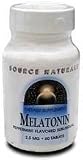 Source Naturals Melatonin 2.5mg, Peppermint (Pack of 2), 60 Tablets