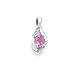 Sterling Silver Created Pink Sapphire Pendant
