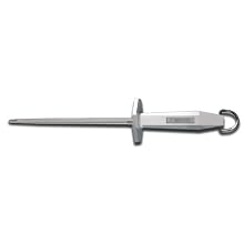 Victorinox Honing Steel 7-Inch Round Regular Cut, White Plastic Handle