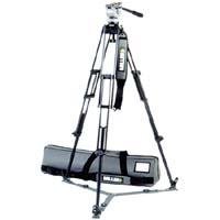 Miller System DS-20 ENG Fluid Head with 2 Stage Aluminum Tripod 420, On Ground Spreader, with Case
