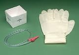 DeLee Catheter Mini Trays - Sterile Water (Preferred) - 12Fr, Coiled (Whistle Tip), 2 gloves, 120mL water