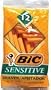 Bic Single Blade Shavers Sensitive Skin -- 12 ct.