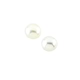 14K Yellow Gold 4.25 MM Button Pearl Children's Earrings