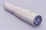 XLR Male To 1/4 Female Adapter