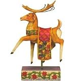Jim Shore Reindeer Red Blanket