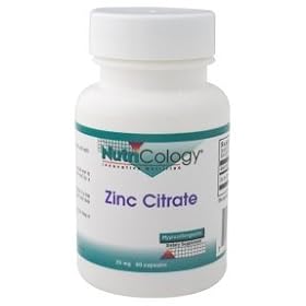 Nutri-Cology Zinc Citrate 25Mg (60 cap)