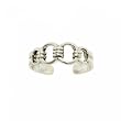 Chain of Love Toe Ring in Sterling Silver 925 Adjustable