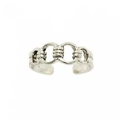 Chain of Love Toe Ring in Sterling Silver 925 Adjustable