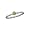 Stackable August Birthstone Ring Rhodium on Sterling Silver Rope Band