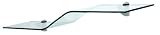 Wallscapes Allure 8 by 40 by 5/16-Inch, Clear Glass, Wave Shelf #GLWAVECLKIT
